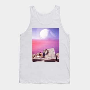 SATURN ON THE ROCKS. Tank Top